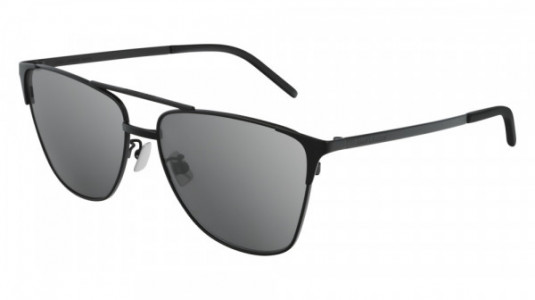 Saint Laurent SL 280 Sunglasses, 002 - BLACK with SILVER lenses
