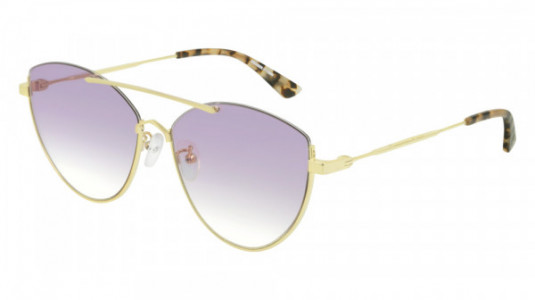 McQ MQ0214SA Sunglasses, 003 - GOLD with VIOLET lenses