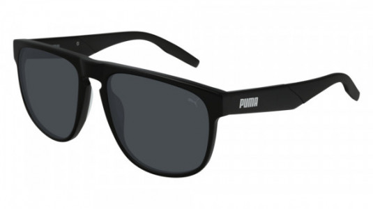 Puma PU0225S Sunglasses, 001 - BLACK with SMOKE lenses