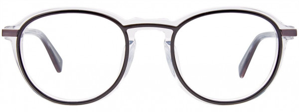 BMW Eyewear B6070 Eyeglasses, 020 - Dark Grey & Crystal
