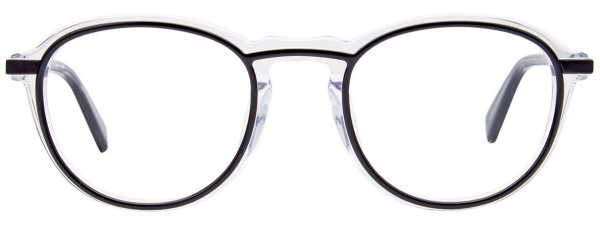 BMW Eyewear B6070 Eyeglasses, 090 - Black & Crystal