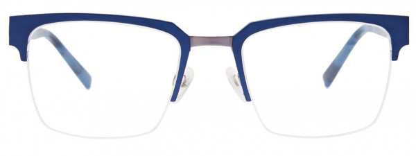 BMW Eyewear B6063 Eyeglasses, 050 - Matt Blue & Steel