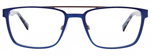 BMW Eyewear B6067 Eyeglasses, 050 - Navy & Steel