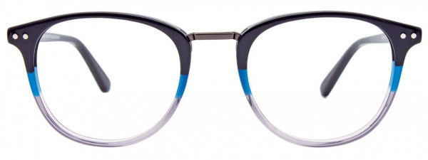 Greg Norman GN284 Eyeglasses, 050 - Dark Blue & Blue & Crystal Blue & Dark Steel