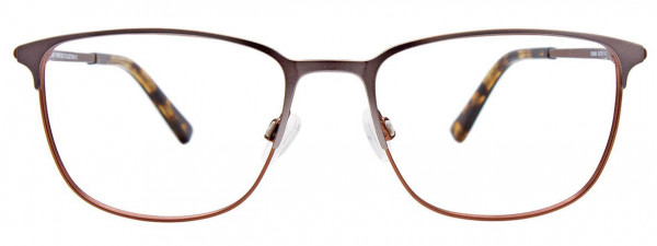 Greg Norman GN286 Eyeglasses, 025 - Satin Steel & Brown
