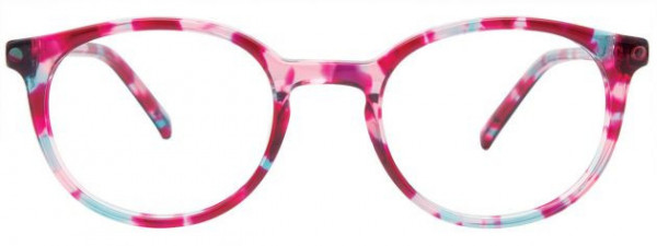 Takumi TK1114 Eyeglasses, 030 - Dark Pink & Turquoise Demi