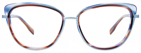 Paradox P5062 Eyeglasses, 050 - Blue Marbled & Light Blue & Brown Marbled