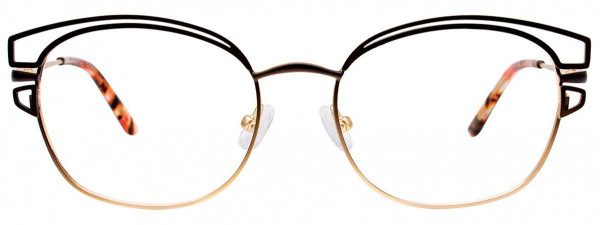 Paradox P5058 Eyeglasses, 015 - Matt Gold & Black Gradient