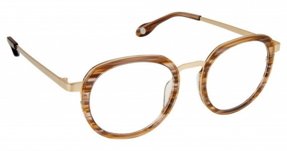 Fysh UK FYSH 3634 Eyeglasses, (M402) BROWN MATTE GOLD