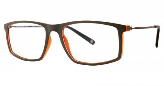 Shaquille O’Neal QD 151Z Eyeglasses, 178 Grey/Orange
