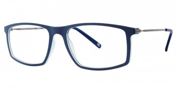 Shaquille O’Neal QD 151Z Eyeglasses, 300 Matte Navy/Crystal