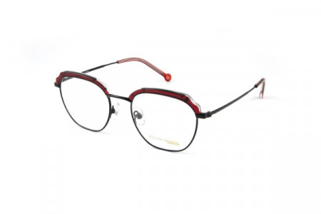 William Morris WM50121 Eyeglasses, DRK RED/BLACK (C3)
