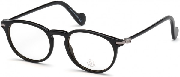 Moncler ML5044 Eyeglasses, 001 - Shiny Black