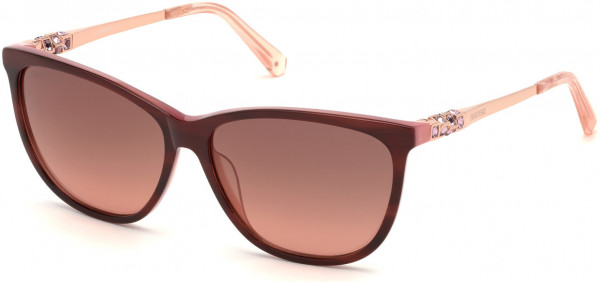 Swarovski SK0225 Sunglasses, 50F - Dark Brown/other / Gradient Brown Lenses