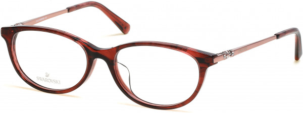 Swarovski SK5294-D Eyeglasses, 069 - Shiny Bordeaux