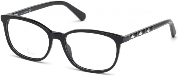 Swarovski SK5300-F Eyeglasses, 001 - Shiny Black