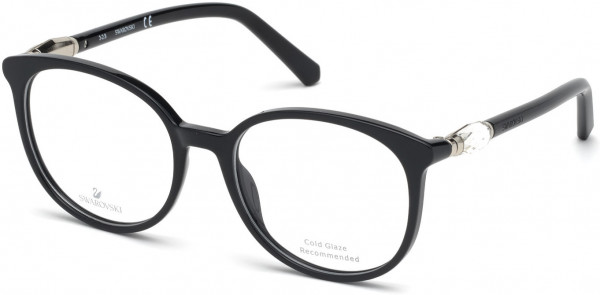 Swarovski SK5310 Eyeglasses, 001 - Shiny Black