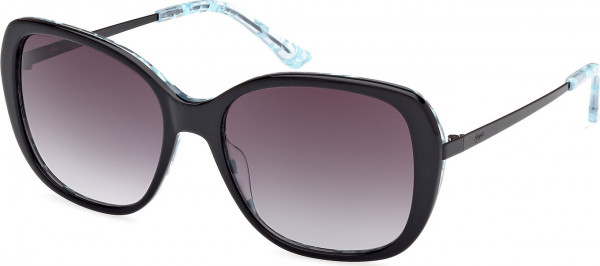 Candie's Eyes CA1027 Sunglasses, 05B - Black/Crystal / Matte Black