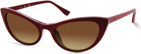 Candie's Eyes CA1032 Sunglasses, 66F - Shiny Red / Gradient Brown