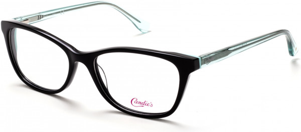 Candie's Eyes CA0176 Eyeglasses, 001 - Shiny Black