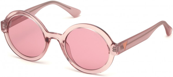 Guess GU7613 Sunglasses, 74S - Pink/other / Bordeaux Lenses