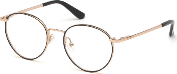 Guess GU2725 Eyeglasses, 005 - Shiny Black / Shiny Rose Gold