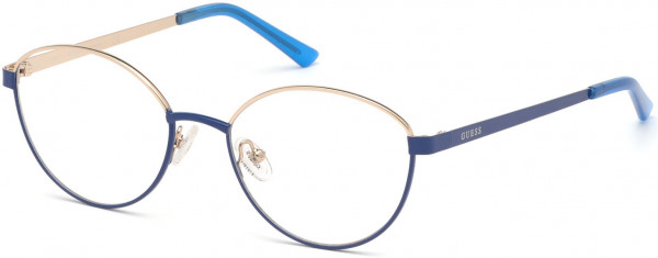 Guess GU3043 Eyeglasses, 090 - Shiny Blue