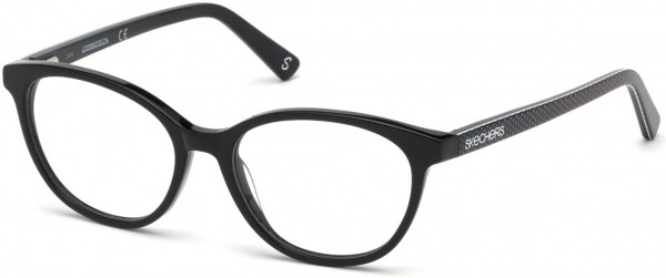Skechers SE1640 Eyeglasses, 001 - Shiny Black
