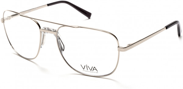 Viva VV4037 Eyeglasses, 010 - Shiny Light Nickeltin