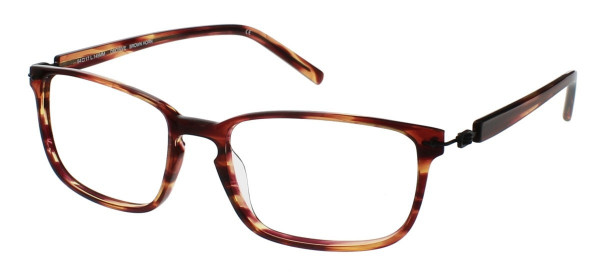 Aspire DECISIVE Eyeglasses, Brown Horn