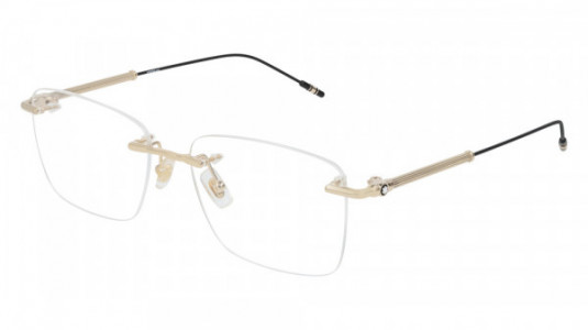 Montblanc MB0038O Eyeglasses, 002 - GOLD