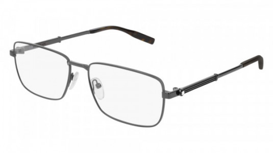 Montblanc MB0029O Eyeglasses, 003 - RUTHENIUM