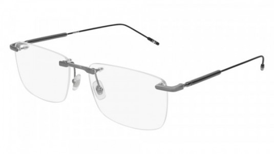 Montblanc MB0049O Eyeglasses, 004 - RUTHENIUM