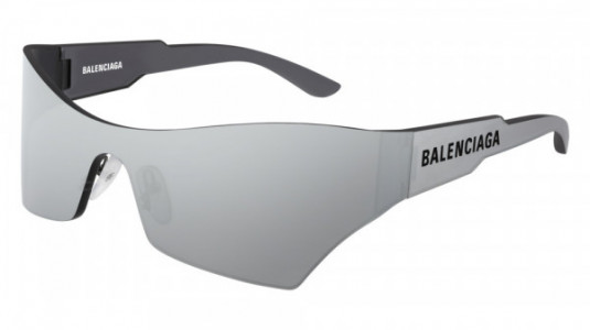 Balenciaga BB0040S Sunglasses, 002 - SILVER with SILVER lenses