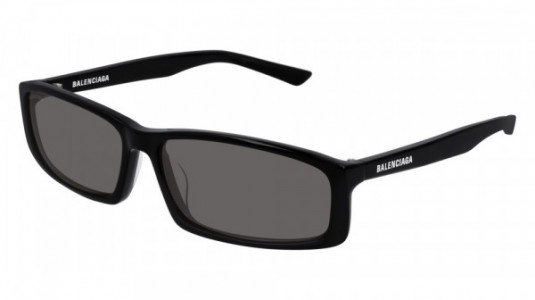 Balenciaga BB0008S Sunglasses, 001 - BLACK with GREY lenses