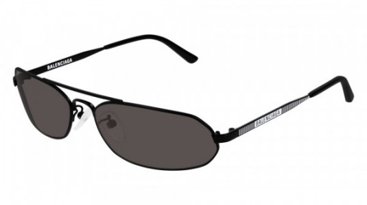 Balenciaga BB0010S Sunglasses, 001 - BLACK with GREY lenses