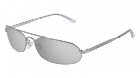 Balenciaga BB0010S Sunglasses, 005 - SILVER with SILVER lenses