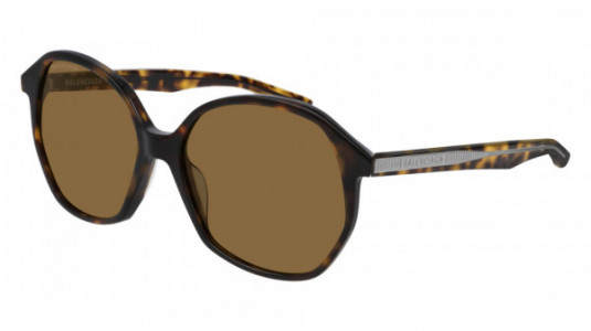 Balenciaga BB0005S Sunglasses, 002 - HAVANA with BROWN lenses