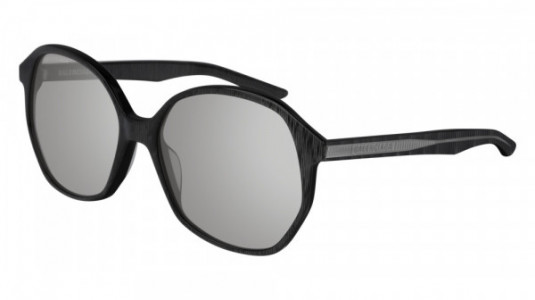 Balenciaga BB0005S Sunglasses, 004 - GREY with SILVER lenses