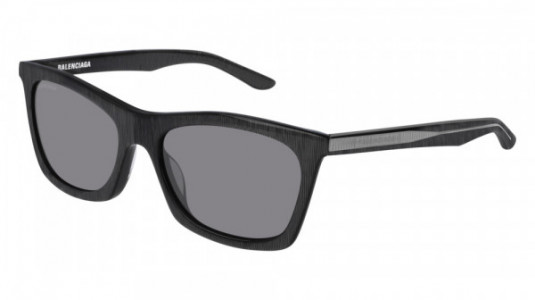 Balenciaga BB0006S Sunglasses, 003 - GREY with SILVER lenses