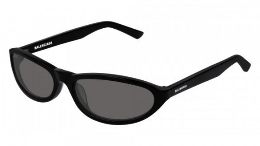 Balenciaga BB0007S Sunglasses, 001 - BLACK with GREY lenses