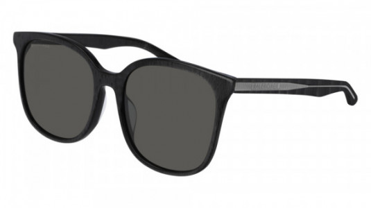 Balenciaga BB0018SK Sunglasses, 001 - BLACK with GREY lenses