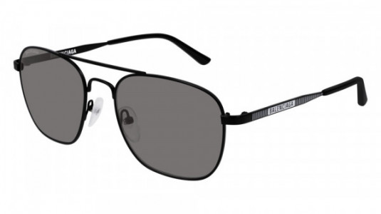 Balenciaga BB0037S Sunglasses, 001 - BLACK with GREY lenses