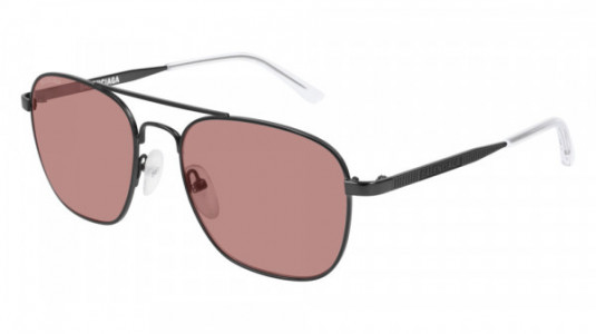 Balenciaga BB0037S Sunglasses, 003 - GREY with BROWN lenses