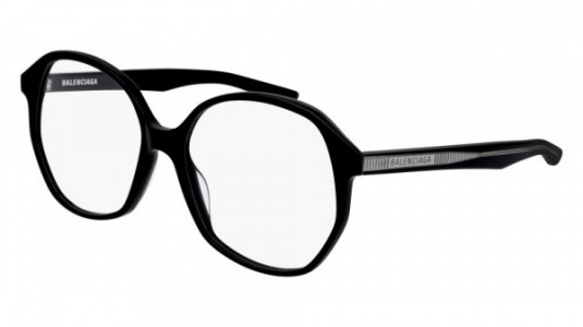 Balenciaga BB0005O Eyeglasses, 001 - BLACK