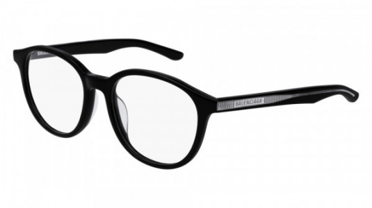 Balenciaga BB0042OA Eyeglasses, 001 - BLACK