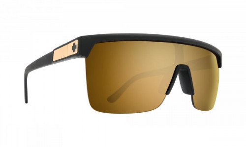 Spy Optic Flynn 5050 Sunglasses, 25 Anniv Matte Black Gold / HD Plus Bronze with Gold Spectra Mirror