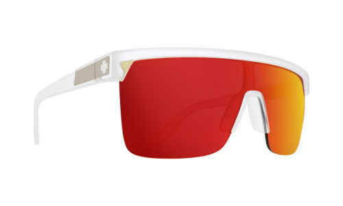Spy Optic Flynn 5050 Sunglasses, Matte Crystal / HD Plus Gray Green with Red Spectra Mirror