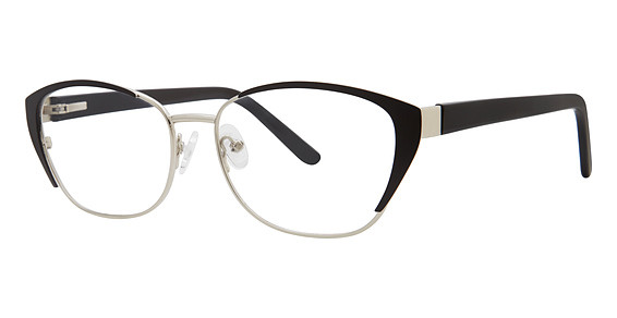 Modern Art A601 Eyeglasses, Matte Black/Silver