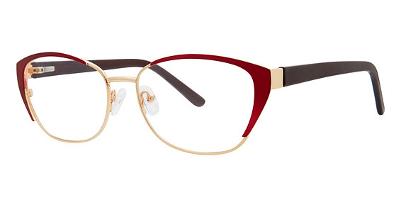 Modern Art A601 Eyeglasses, Matte Burgundy/Gold